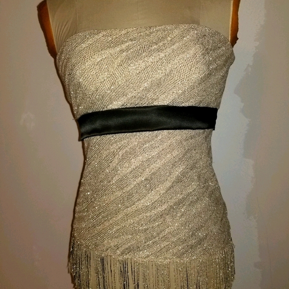 Fave strapless gold top - Picture 5 of 9